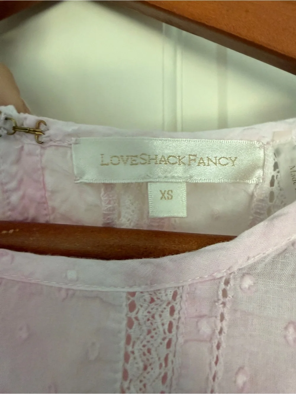 Love Shack Fancy Natasha Heritage Mini Dress Peony Pink